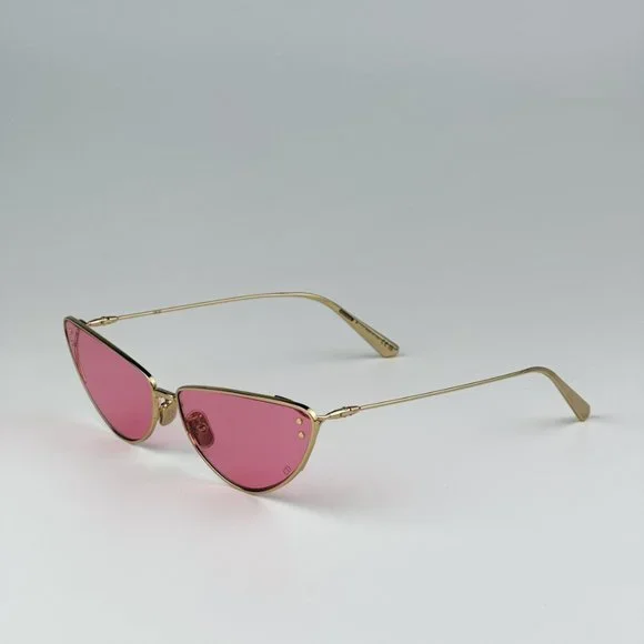 Dior MISSDIOR B1U B0N0 BRAND NEW Sunglasses Gold Pink Unisex Metal Cat Eye - Picture 11 of 14